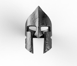 casco spartano maschera armatura cavaliere sparta leonide oro squillare armi argento vichingo gioielleria anelli 3d print model - Mito3D