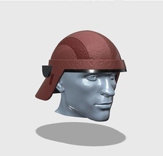 casco personaje ciencia fi máscara militar robot proteccion pasatiempo bricolaje diy 3d print model - Mito3D