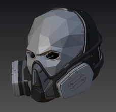 capacete deus ex deusex deus humanidade dividida cosplay passatempo faça 3d print model - Mito3D