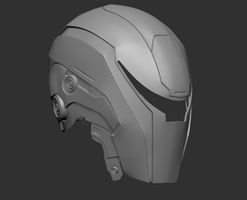 capacete zangão 208 robocop 2014 cosplay adereços cosplayprops robô passatempo faça 3d print model - Mito3D