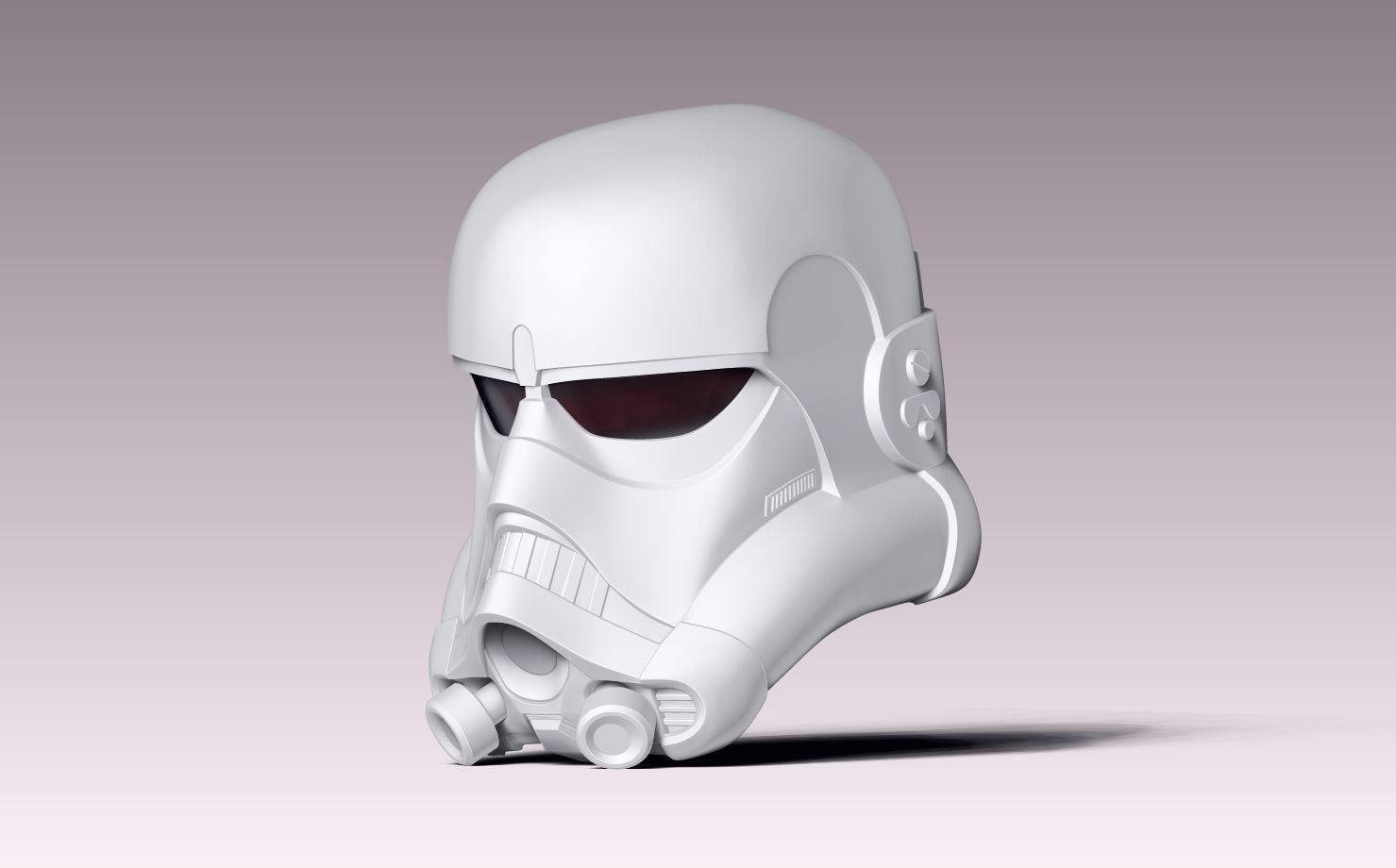 casque vie taille stormtrooper concept ralph mcquarrie 3d impression ralphmacquarrie guerres étoiles complet 3dprint sculpture art scans répliques dark vador sculptures 3D print model - Mito3D