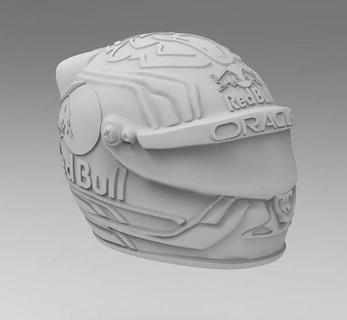 helmet max verstappen formula 1 2023 f1 vertsappen redbull race cars car racer gp casco helmets cascos oracle schubert art sculptures 3d print model - Mito3D