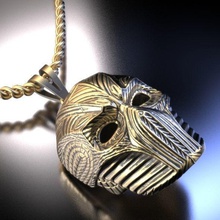 helmet necklace jewelry gold mask armour helm silver 3dmodel 3d armor hat printable print fashion sparta knight soldier weaponry necklaces 3d print model - Mito3D