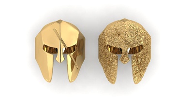 helmet rings jewelry man silver printable gold zbrush polymesh stl men 3d print model - Mito3D