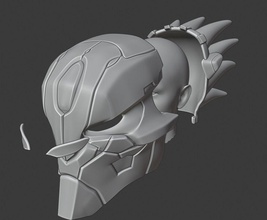 capacete strifer darksiders madeira escultura sombrio videogame mascarar 3dprint impressão impresion3d casco jogos brinquedos acessórios 3d print model - Mito3D