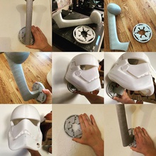 helmet wall mount galactic empire logo styles easy printing starwars mando mandalorian cosplay mask stand avengers ironman panther stormtrooper storm darth vader kylo jedi sith games toys 3d print model - Mito3D