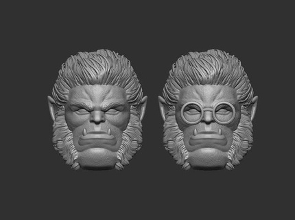 henry mccoy beast - headsculpt action figures toy game head toys games character marvel xmen 3d print model - Mito3D