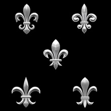 heradlry pack fleur-de-lys jewelry heraldry flower lys lis alphas lily other 3d print model - Mito3D
