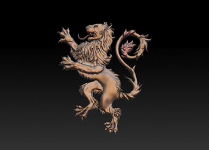 heraldry lion art zbrush 3dprint sculpture lion heraldry art sculptures