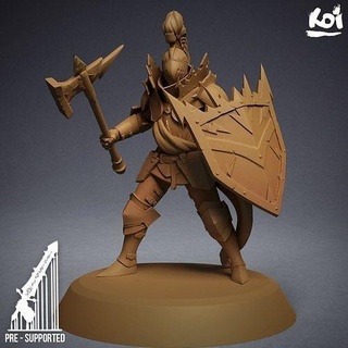 heralds storm - stormbringer knight miniature warrior hero proxy storm warhammer fantasy wargame tabletop infantry footman removable parts custom pathfinder age figure statue games toys games toys board board games  3d print model - Mito3D