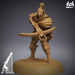 heralds storm - stormcloak miniature wargame archer crossbow knight hero proxy fantasy age tabletop warhammer infantry removable parts pathfinder warband figure games board toys 3d print model - Mito3D