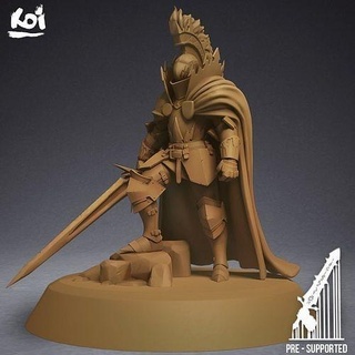 heralds storm - thunderlord miniature empire proxy old world age storm warhammer tabletop knight hero warrior sword fantasy dark pathfinder 3dprint paladin figure statue games toys games toys board board games  3d print model - Mito3D