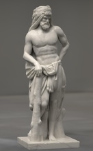 hercule grec statue sculpture art ancien heracles dieux héros monument décoration figure miniature impression dieu sculptures 3d print model - Mito3D