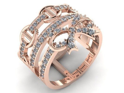 Ermete squillare modello produrre codice bad044 gioielleria womenring prezioso nozze oro stampabile diamante moda anelli massa collezione solitario Fidanzamento donne vettore braccialetti braccialetto 3d print model - Mito3D