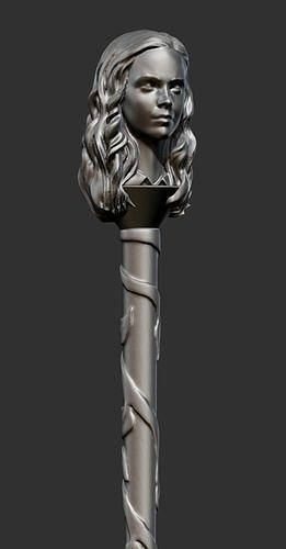 hermione granger bacchetta harry vasaio hogwarts procedura guidata mago giocattoli magia arte carattere sculture 3D print model - Mito3D