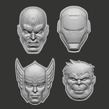 hero mask 3d print model marvel classic toy comic action character superhero movie games toys 3d print model - Mito3D