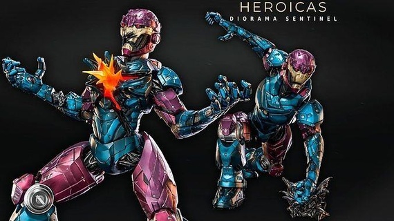 heroicas sentinela ver3 xmen figura estátua 3d impressão vilão robô personagem arte esculturas 3d print model - Mito3D