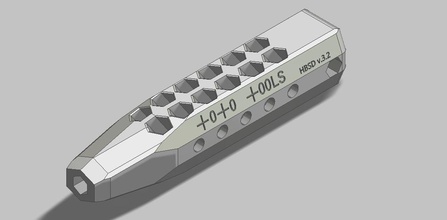 hexadécimal bit tournevis outil main clé rochet technologie moderne loisir diy outils 3d print model - Mito3D