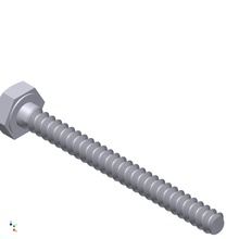 hex head metric 3x30mm hobby-diy screw industria hobby diy mechanical parts 3d print model - Mito3D