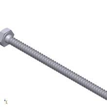 hex head metric 3x50mm hobby-diy screw industria hobby diy mechanical parts 3d print model - Mito3D
