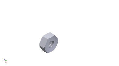 hex nut metric 3mm head screw industria hobby diy mechanical parts 3d print model - Mito3D