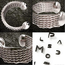 hexagonal bracelet lumière mode moderne élégant manchette bijoux bracelets 3d print model - Mito3D