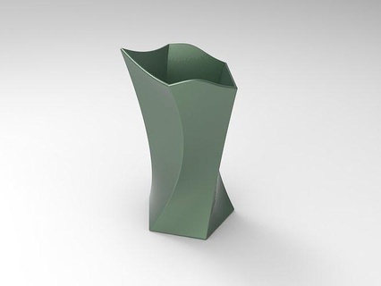 hexagonal vase plant decore room living flower flowers house decor 3d print model - Mito3D