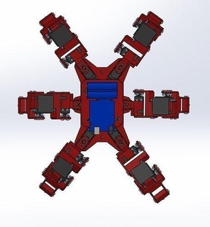 hexápodo robot arduino araña servo tecnología electrónica pasatiempo bricolaje diy robótica 3d print model - Mito3D