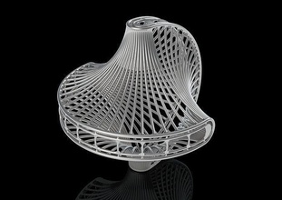 hexadecimal impresión geométrico forma escultura imprimible estatua decoración Arte impreso diseño símbolo ciencia fi prueba matemático 3d print model - Mito3D