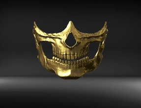 higgs máscara ventilador arte stl 3dprint muerte varada cráneo cosplay covid19 pasatiempo bricolaje diy coronavirus airsoft 3d print model - Mito3D