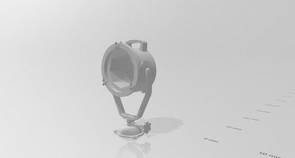 detailliert Suchscheinwerfer Schiff Modelle Licht Schlepper Boot Modell Hobby DIY 3d print model - Mito3D