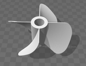 fließen propeller helice axt boot jet 3d flugzeug wagen möbel wissenschaft schraube fahrzeug boote drucken drucker hobby diy mechanisch teile 3d print model - Mito3D