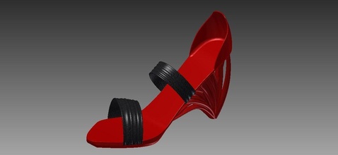 alto tacco scarpe scarpa tacchi piedi sexy moda 3d print model - Mito3D