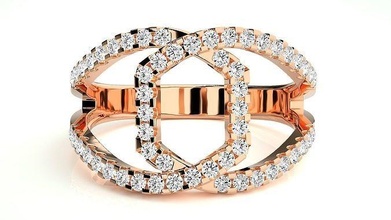 alto joyería joya 3dm stl renders detalles anillos solitario libra esterlina imprimible diamante anillo platino brillante boda compromiso oro cóctel cable borde 3d print model - Mito3D