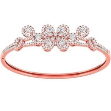 haute bijoux diamant bracelet 3dm stl 1 render bracelets platine mariage bijou argent or imprimable engagement goujat bague fleur nature 3d print model - Mito3D