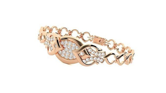 haute bijoux diamant chaîne lien bracelet 3dm stl rend lourd unisexe imprimable bijou mariage luxe bracelets cubain italien 3d print model - Mito3D