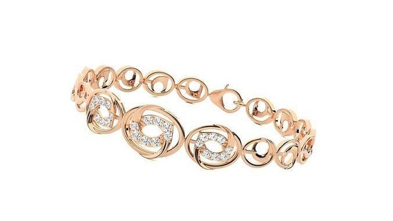 high jewelry diamond chain link bracelet 3dm stl renders heavy unisex printable jewel wedding jewellery luxury bracelets cuban italian 3d print model - Mito3D