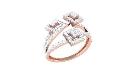 alto joyería joya diamante cóctel anillo 3dm stl obj anillos Boda compromiso imprimible final oro platino solitario italiano 3d print model - Mito3D