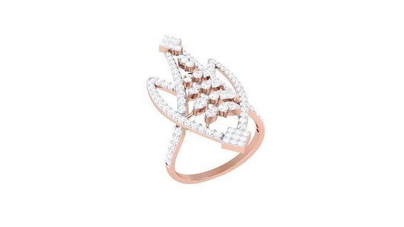 alto gioielleria diamante cocktail squillare 3dm stl obj anelli nozze Fidanzamento gioiello stampabile oro gemma platino solitario italiano 3d print model - Mito3D