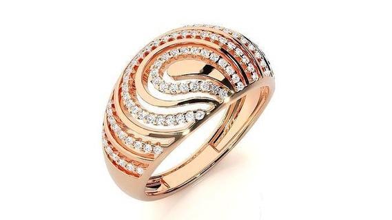 alto joyería joya diamante cóctel anillo 3dm stl renders anillos solitario libra esterlina platino brillante Boda compromiso imprimible blanco oro 3d print model - Mito3D