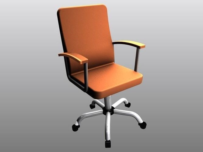 haute Bureau chaise accoudoir meubles moderne maison 3d impression imprimable 3D print model - Mito3D
