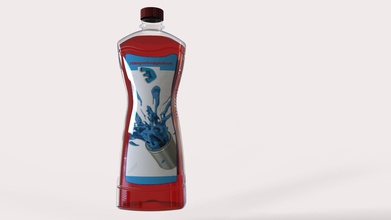 yüksek kaliteli 3d model sıvı şişe pet orijinal ml ev yemek dishwash çok amaçlı güzel çekici <url> 1810 polikistik over boyun kap jar cam mutfak plastik 3d print model - Mito3D