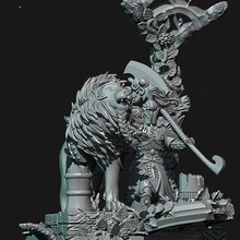 highborn elves lion guard unit filler axe beast elf hero war wargaming warrior white high guardian lord the9thage games toys board 3d print model - Mito3D