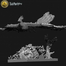 mightborn elfos fénix pássaro duende guarda lança unidade jogos guerra alto tampo mesa elfo 9thage fênix fantasia personagem brinquedos borda 3d print model - Mito3D