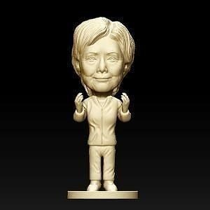 Hillary diane Rodham Clinton escultura retrato Arte personas mujer esculturas 3d print model - Mito3D
