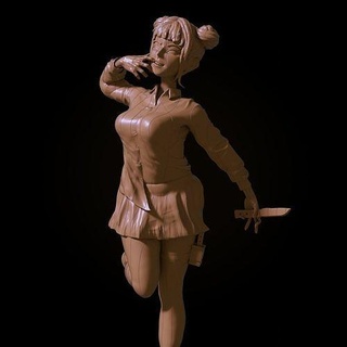 himiko Toga 3d Modell Karikatur Anime Frau Spielzeug Manga dnd Charakter Modellieren druckbar Held Akademie toon niedlich unheimlich Spiel Skulpturen Kunst 3d print model - Mito3D