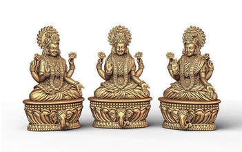 hindu goddess model 01 ganesh ji 3dmodel holy religious jesus ganesha christian bible sanskrit jewish religion laxmi saraswati shivji hanuman sculpture art murti sculptures 3d print model - Mito3D