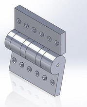 hinge mini 5 mm enginner space handle lock science engineering 3d print model - Mito3D