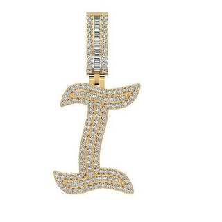 hip hop pendant gold jewelry silver printable diamond rings ring jewel jewellery wedding engagement gem pendants 3d print model - Mito3D