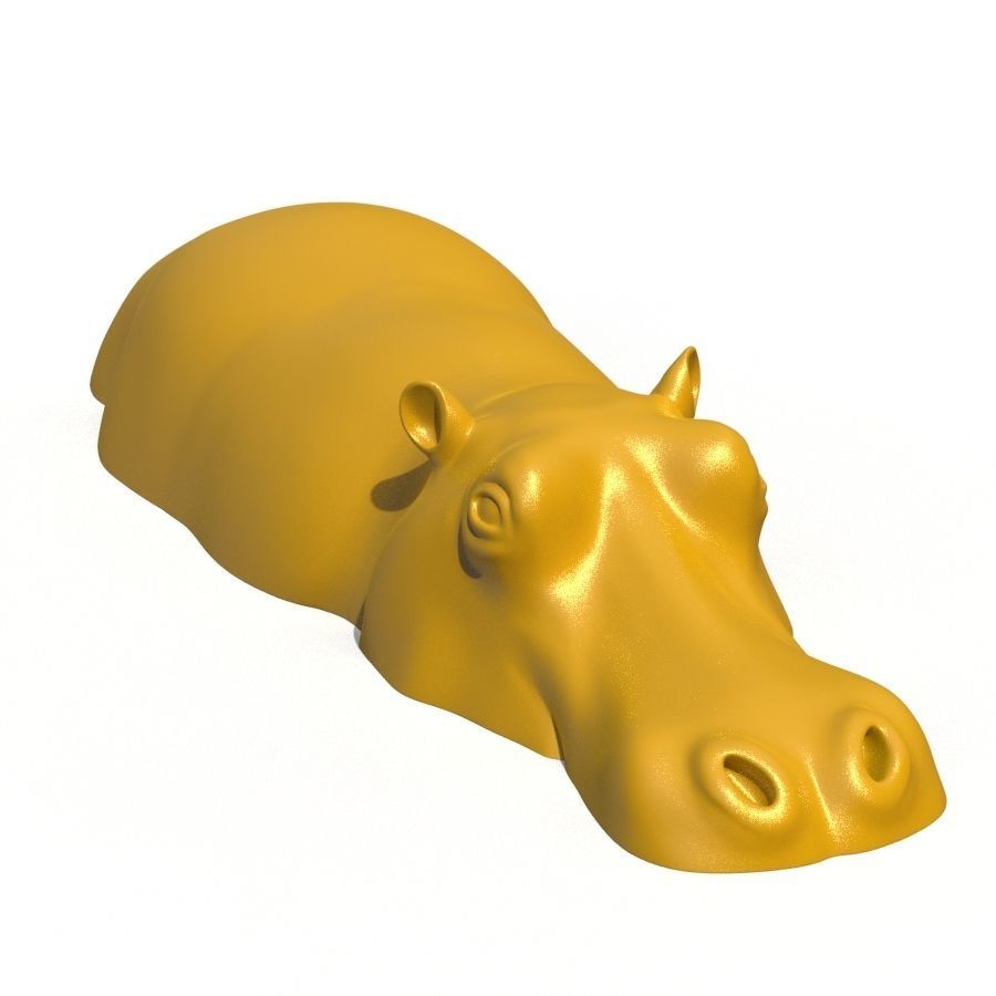 hippopotamus hippo dolphin dog frog owl snail elephant deer house decor 3D print model - Mito3D